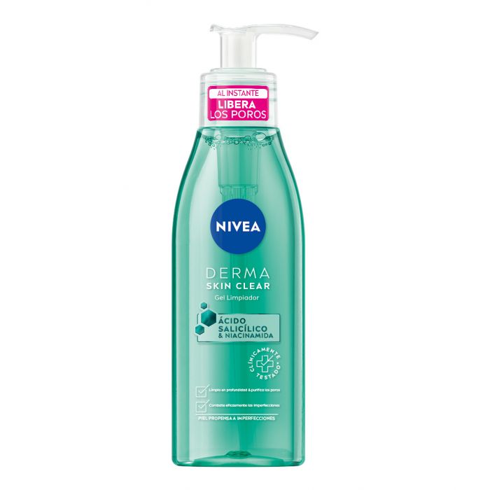 Gel limpiador facial Nivea Derma Skin Clear por sólo 4,68€ ¡¡26% de descuento!!