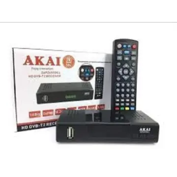RECEPTOR TDT AKAI HD-T2 H265 - REPRODUCTOR USB - HDMI, SCART, COAX