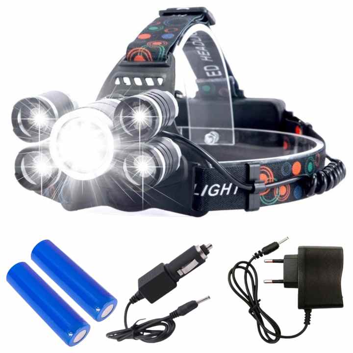 Linterna Frontal LED Recargable, Lámpara Ultra Potente De 8 LED Con 18 000 Lumenes Linterna Frontal Impermeable Y Liviana Perfecta Para Acampar Pes 93490905