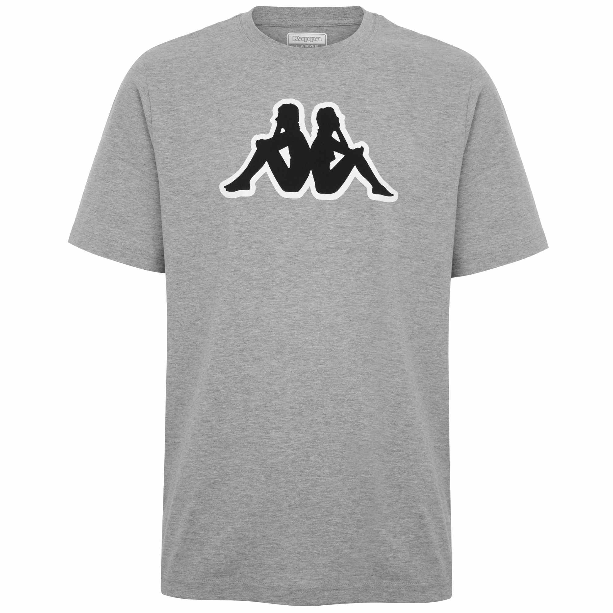 T-shirt Uomo Kappa Logo Zobi Casual Girocollo Basic Nera -TS2457