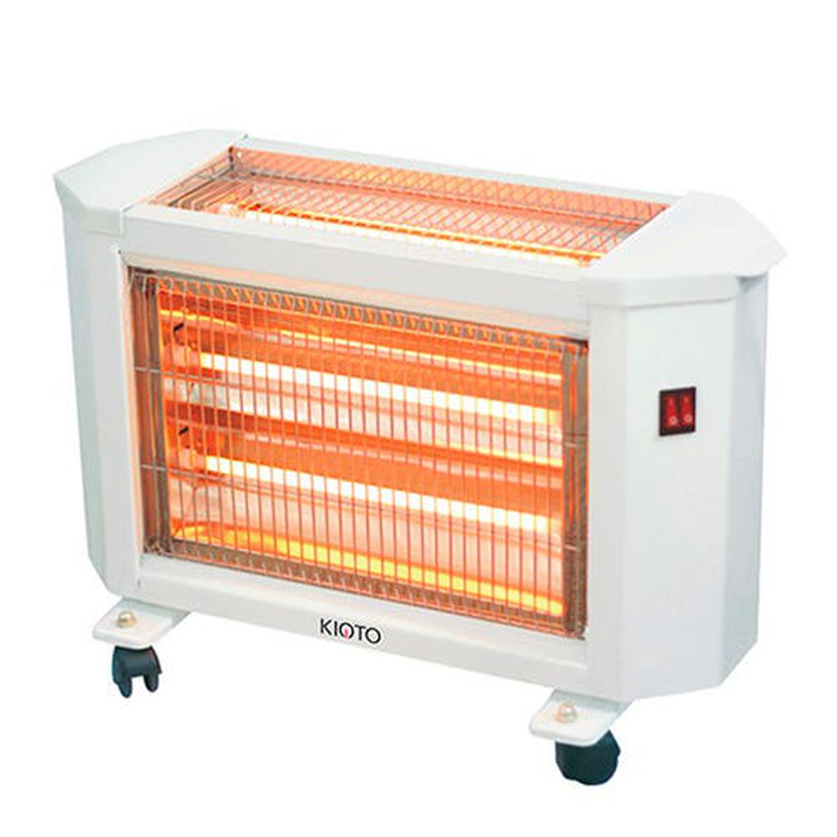 ESTUFA DE CUARZO - ROYAL SWISS - CALENTADOR - 3 ELEMENTOS - 3 NIVELES DE TEMPERATURA - 400W - 800W - 1200W - MEDIDAS 54X18X29