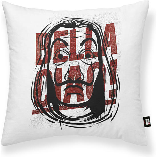 FODERA CUSCINO 100% COTONE 45x45 Cm - Modello Deathly Hallows A (Bacchette E Doni Della Morte) - Federa Per Cuscino Decorativa