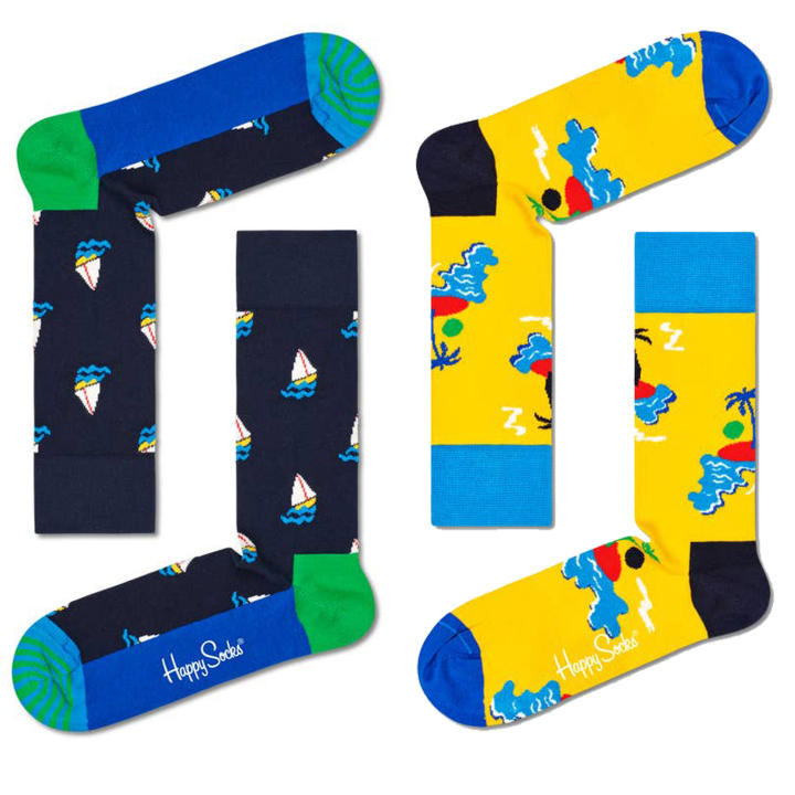 Pack De 4 Calcetines Cloudy Azul Cielo – ¡un Regalo Para Pisar Las