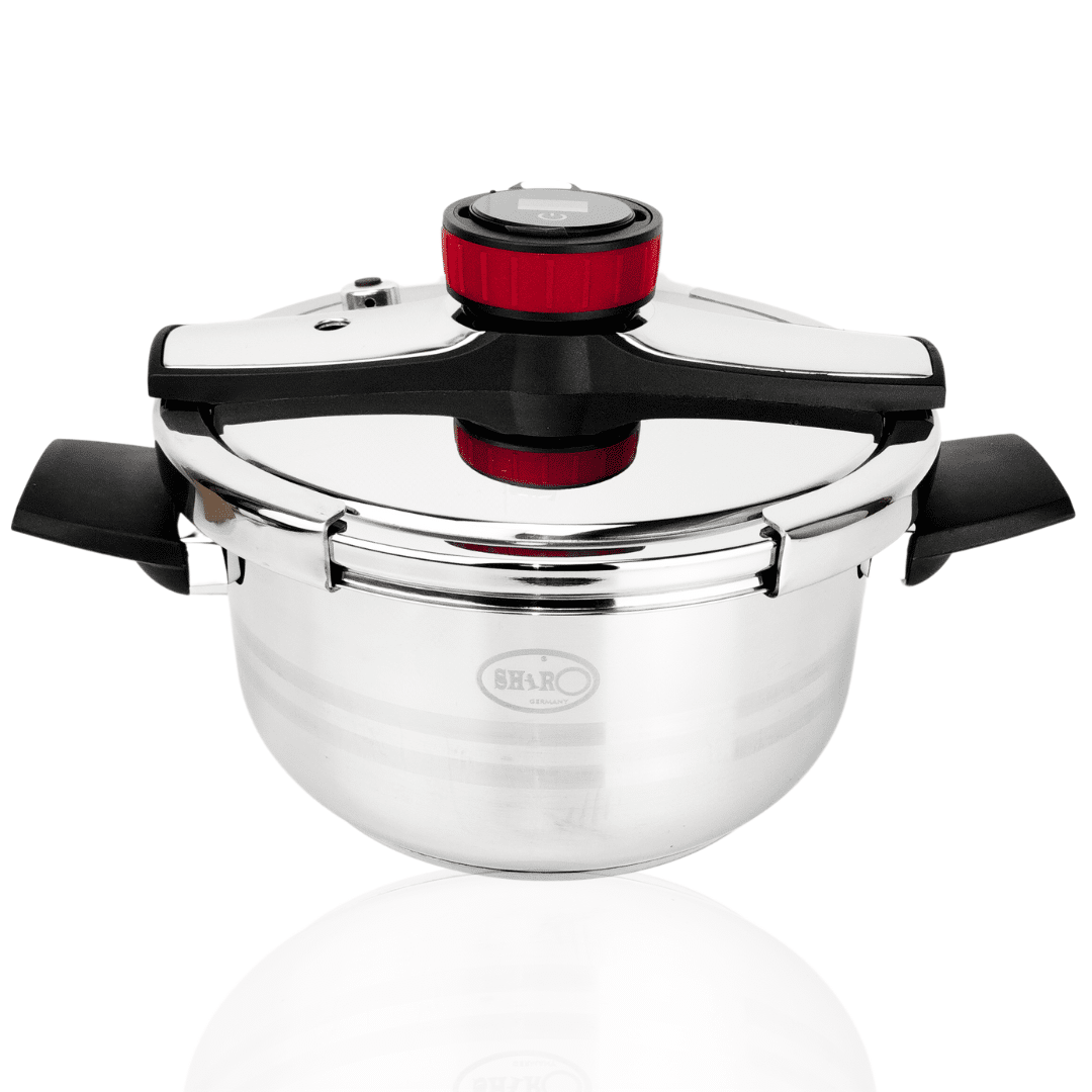 OLLA A PRESION 4 LITROS - OLLA INDUCCION - ACERO INOXIDABLE - SH-DSC22-4L - DIGITAL - 4L- OLLA RAPIDA - APTA LAVAVAJILLAS - APTA PARA TODO TIPO DE FUEGOS