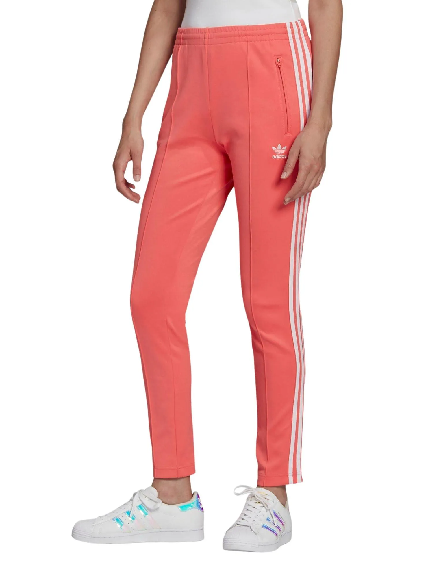 vestirse Existencia Sociología Pantalon Adidas Primeblue SST Rosa para Mujer | Miravia