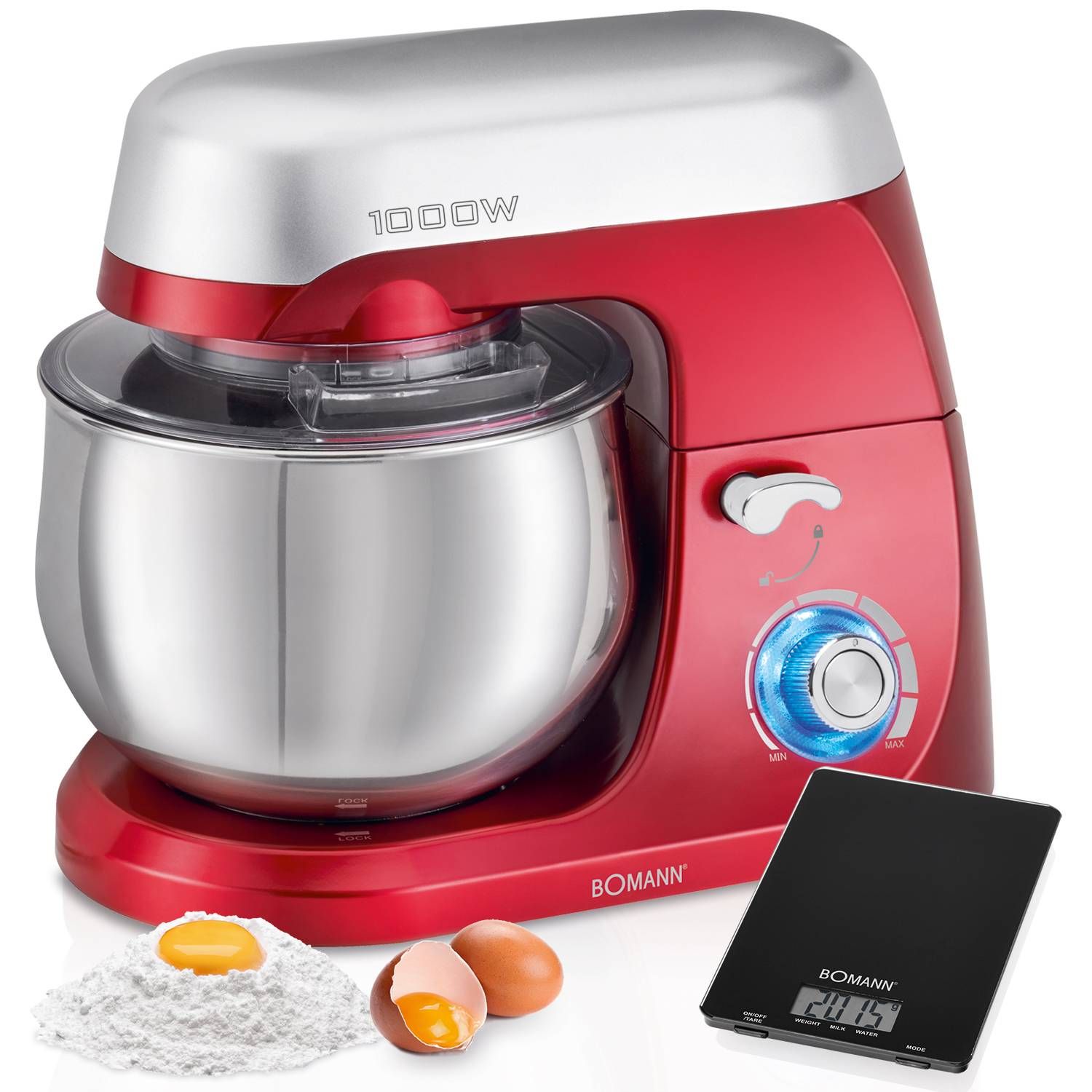 AMASADORA BOMANN KM 6009 CB CON ACCESORIOS .