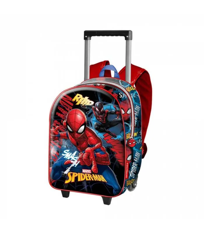 MOCHILA CARRO 3D SPIDERMAN AZUL PQ SMASH DE KARACTERMANIA | Miravia