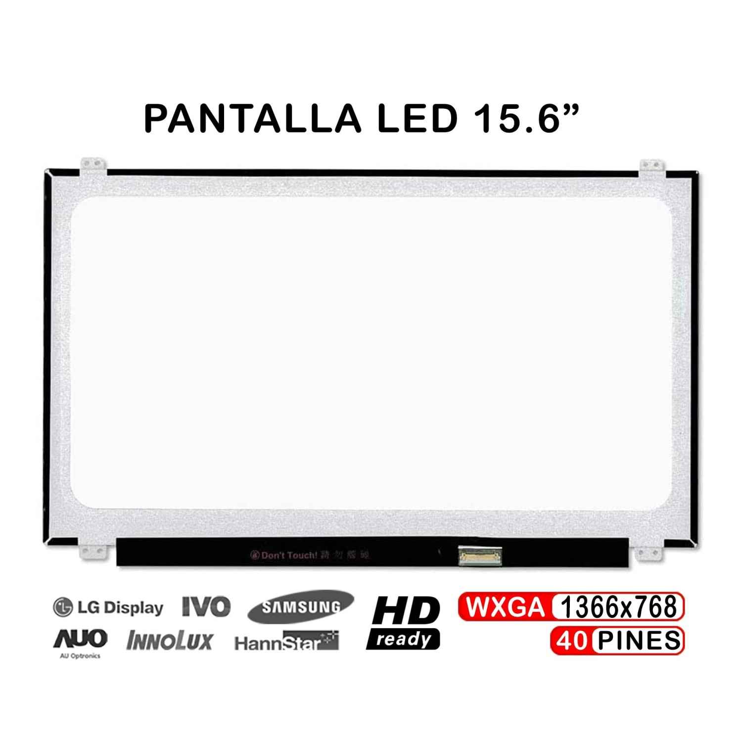 Écran De Remplacement 15.6" LED Pour PC Portable HP 15-ac015nl, Compatible Acer/ASUS, 1366x768