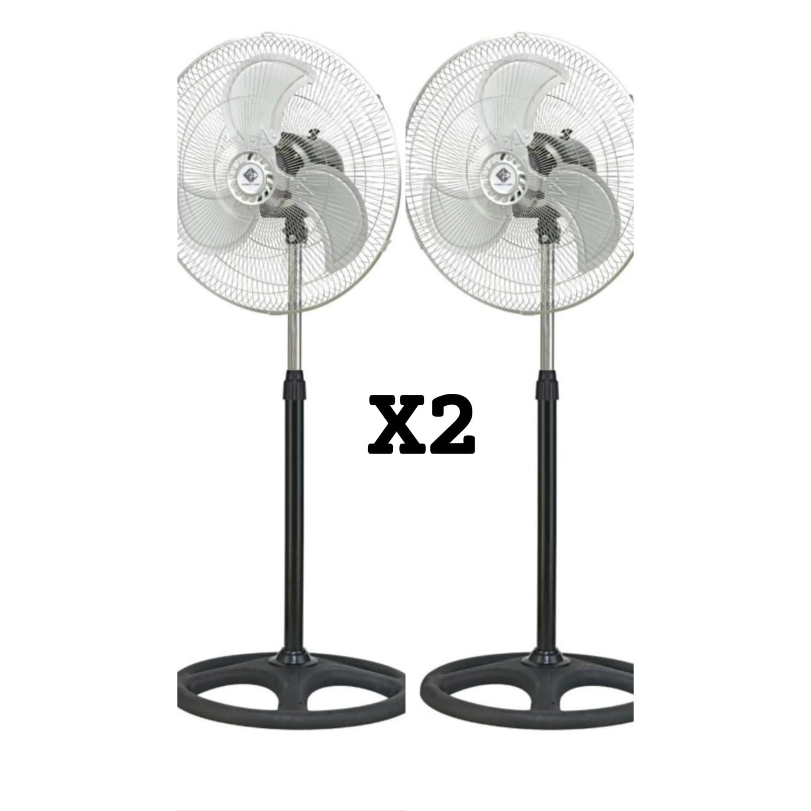 VENTILADORES FAMILY CARE - 2 UNIDADES - POTENCIA 80W - ASPAS METALICAS - ALTURA REGULABLE - 3 VELOCIDADES - DIAMETRO 46 CM  - MODELO FCVT0016 - VENTILADOR
