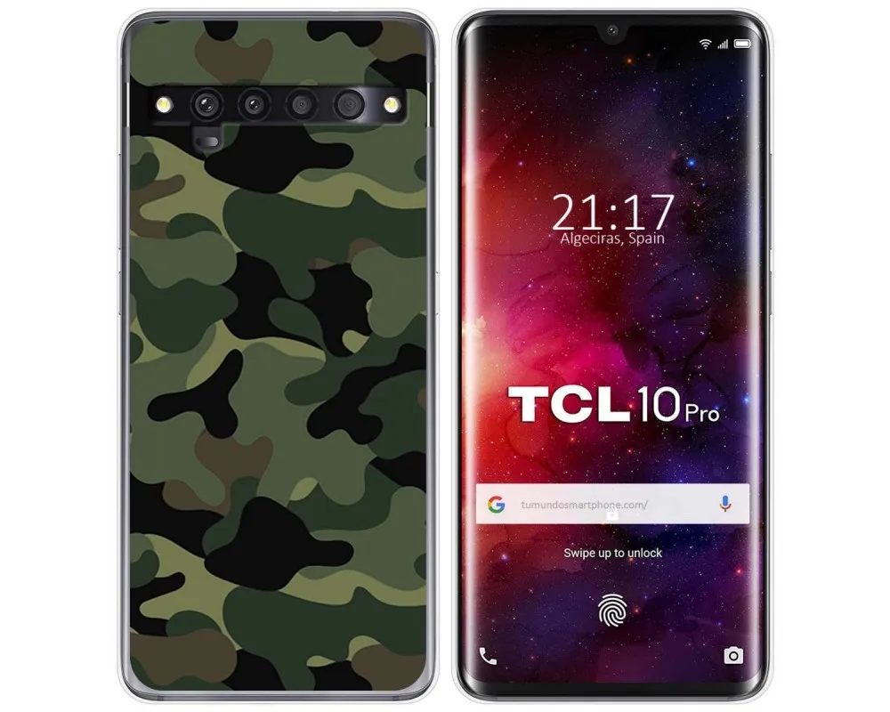 Tumundosmartphone Custodia In Gel TPU Per TCL 20 SE – Design Camouflage, Stampa UV Di Alta Qualità, Made In Spagna - 2