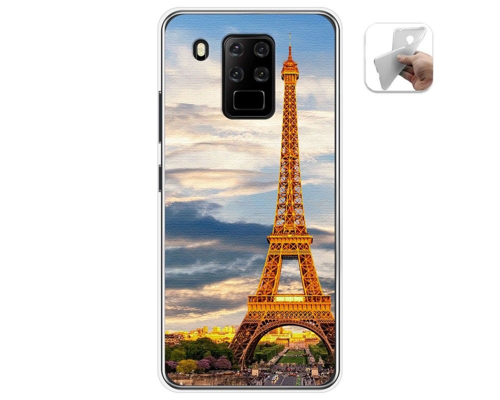 Aroepurt Cover Compatibile con Oukitel C18 PRO Custodia Case Cover + Morbido Pellicola Protettiva Backplane per PC + Cornice Morbida Ispessita KB-BQ