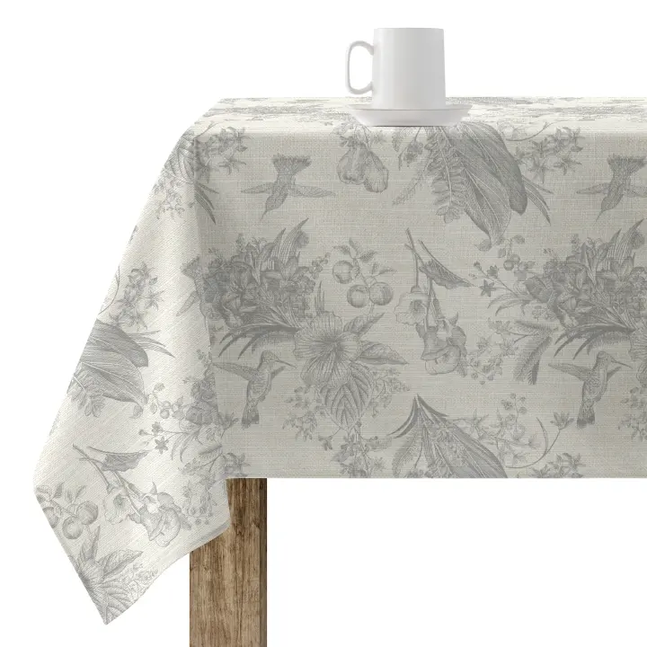 Mantel antimanchas de tela por metros impermeable teflon - Colibri crema  46044-1 mantel por metros; manteles; mantel barato; mantel jardín