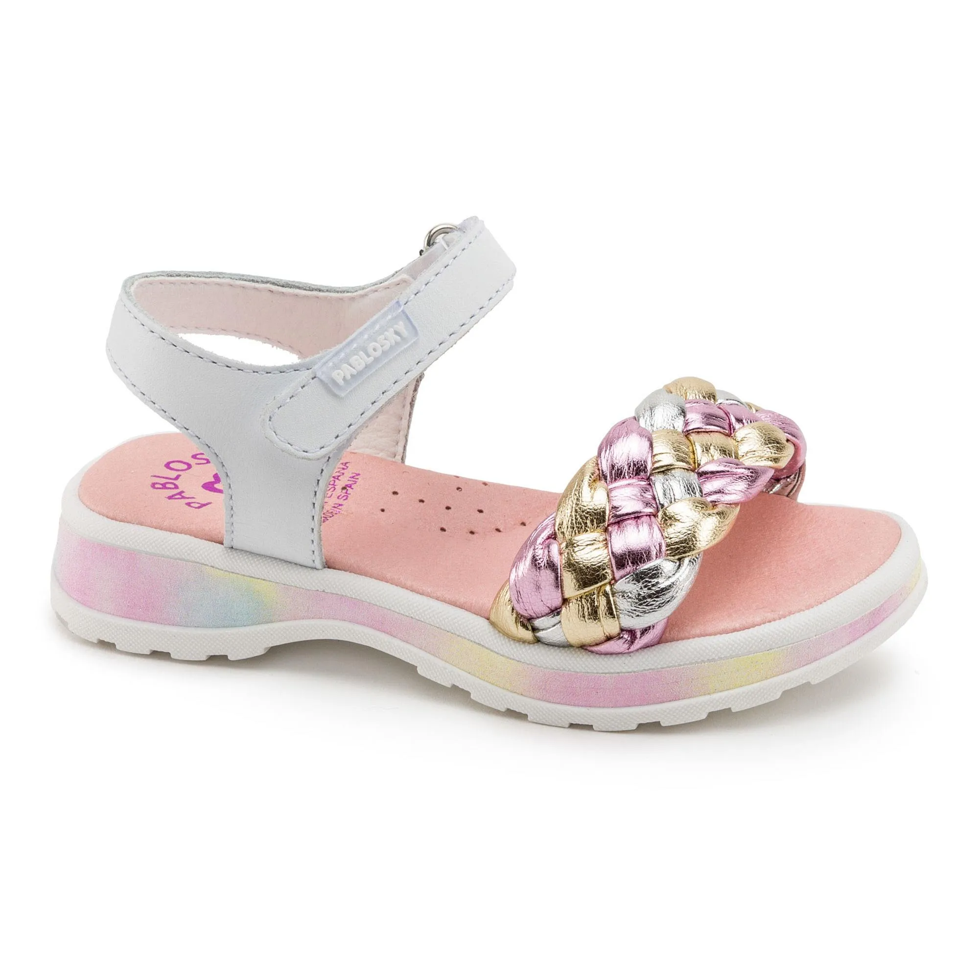 Pablosky Dalia 877350 Sandalen Für Mädchen - Bequeme Flache Sandalen Aus Leder