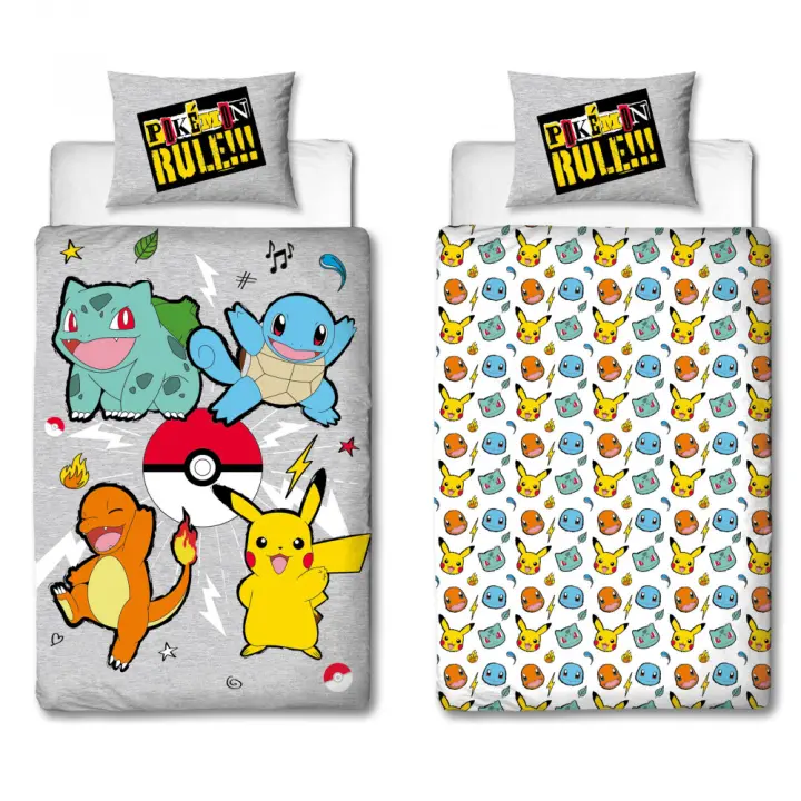 Halantex Omkeerbaar beddengoed en kussensloop - Pokemon - 140 cm x 200 cm Halantex Omkeerbaar beddengoed en kussensloop - Pokemon - 140 cm x 200 cm