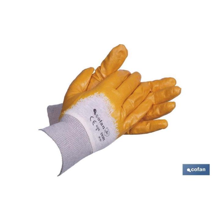 Cofan Blister Guanti In Nitrile Blu – Taglia 9, Rivestimento Anti-Taglio, Alta Resistenza, Per Edilizia, Agricoltura, Pulizie - 2