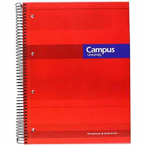 Cuadernos Campus A4 Campus University Top Line - Bloc, 80 Hojas, Tapa Polipropileno, Raya Horizontal, A4 Cuadernos De Campus University