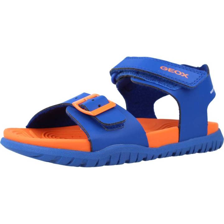 Geox J Sandal Fusbetto Bo - Sandali Bambini/Ragazzi, Suola Gomma, Chiusura Doppio Anello, Colore Navy/Dark Sky - Foto 13