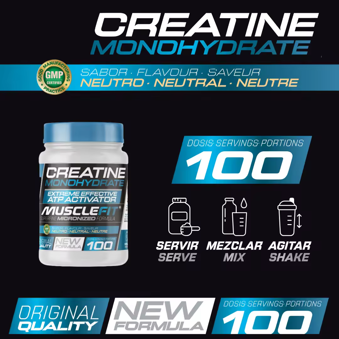 Pack WHEY 2kg + Creatina 300g + Multivitaminas 60 cáps + Shaker - MuscleFit│Avance Muscular - details 2