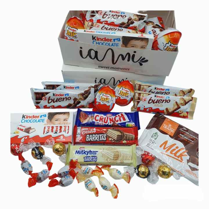 Caja Regalo de Chocolates Kinder Lindt Nestle. +25 Unidades. Regalo