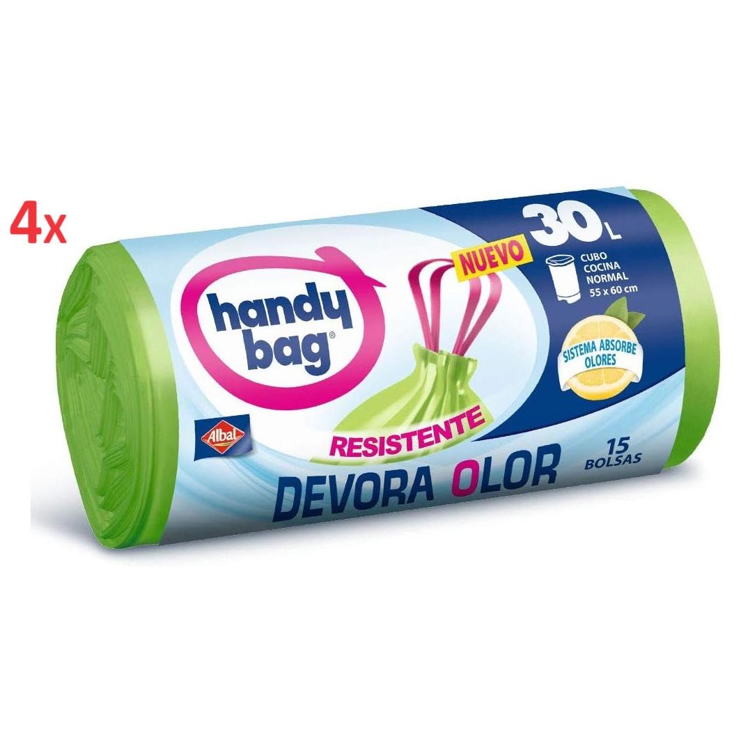 Handy Bag Bolsas de Basura Resistente Antigoteo, 100% Reciclado