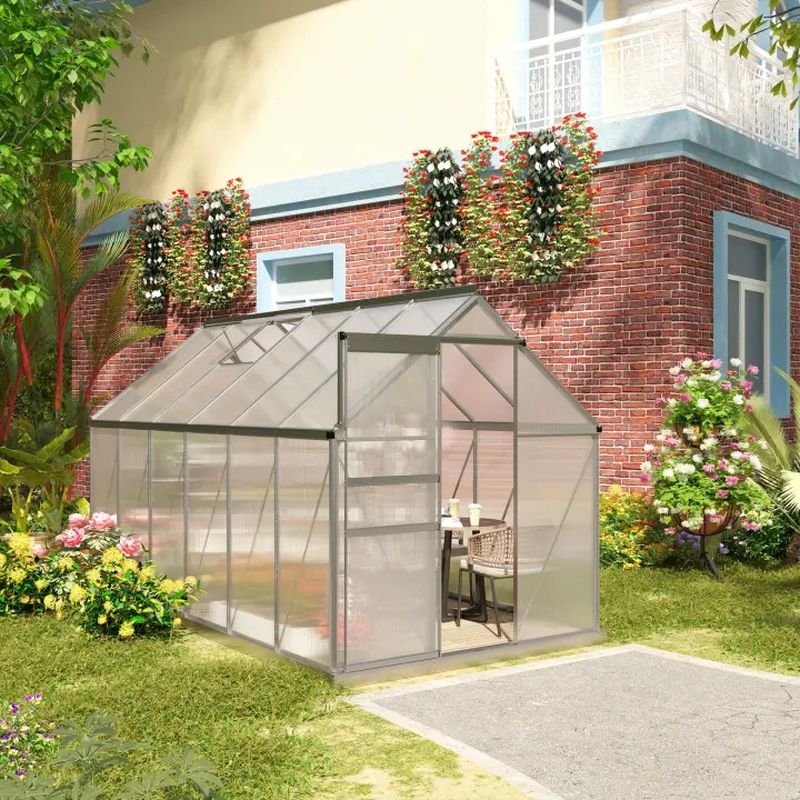 Outsunny Invernadero de Terraza 120x60x60 cm Caseta de Jardín Acero con 2  Ventanas Enrollables Vivero Casero para Cultivo de Plantas Verduras Flores  Verde