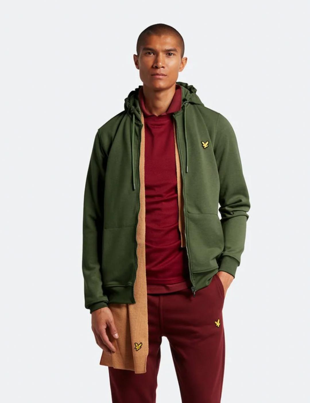 Sudadera Lyle & Scott Hombre | Color Navy, Logo Bordado | 100% Algodón, Corte Cómodo