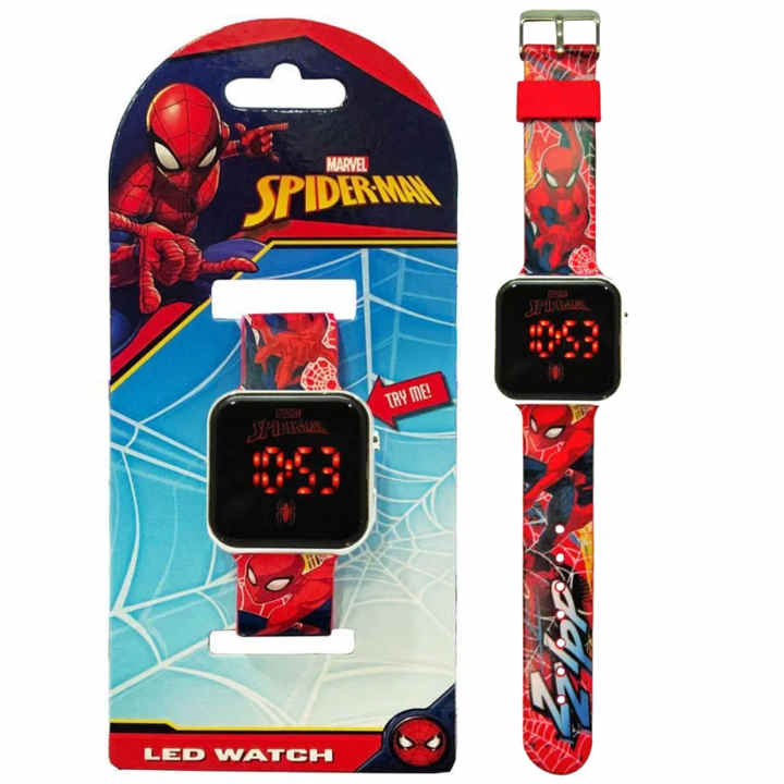 Reloj Spiderman Marvel 18x7 5x3cm Reloj LED Reloj Digital Infantil