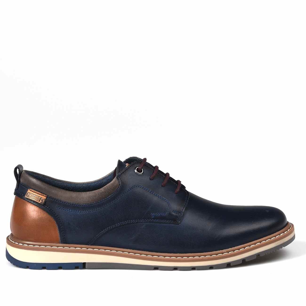 Zapatos para hombre fabricados en España Pikolinos Berna M8J-4183 Azul ...