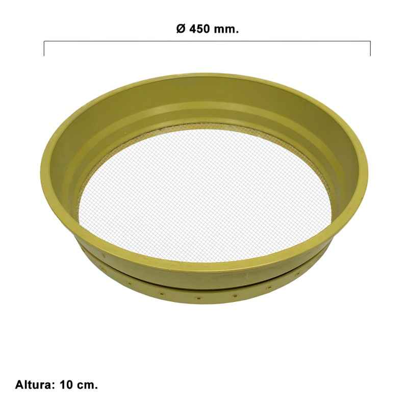 Base Criba Grande Wolfpack 550x550 Mm - Agujero Nº16 (1.5 Mm), Para Tamizar O Clasificar Materiales