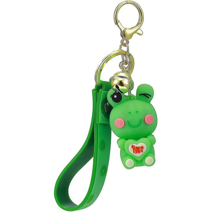 Llavero de rana – 1 juego de llavero de animales para mujer, accesorios de coche verde, el mejor regalo para amigos, niños, familia, multicolor, Verde Llavero de rana – 1 juego de llavero de animales para mujer, accesorios de coche verde, el mejor regalo para amigos, niños, familia, multicolor, Verde
