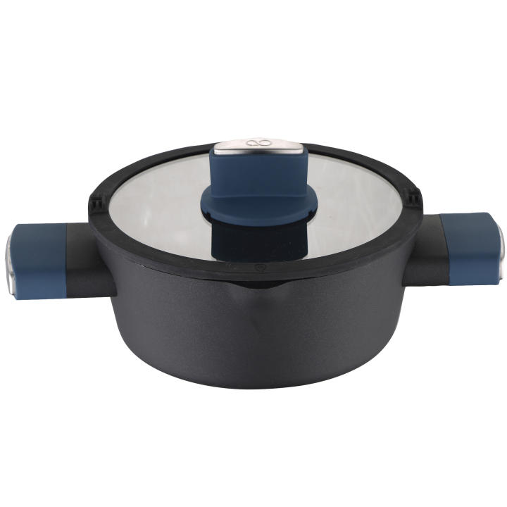 Bergner Orion Kochtopf – 20 Cm, 2,2 L, Aus Geschmiedetem Aluminium, Für Alle Herdarten Inkl. Induktion