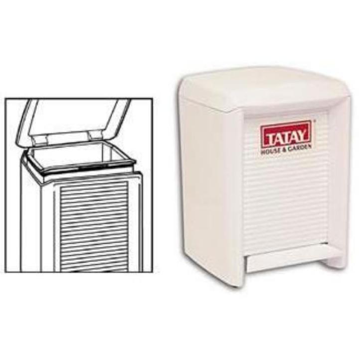TATAY Olympia Towel Ring - White Polypropylene Bathroom Accessory With Mounting Hardware - View #7