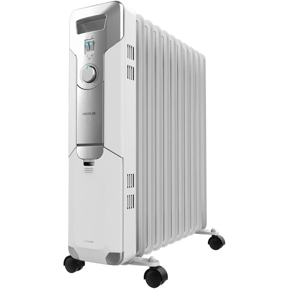 Cecotec Calefactor Eléctrico ReadyWarm 2070 Max Dual White,Termoventilador  1800 W, 2 niveles de potencia y 3 modos de funcionamiento, 15 m2