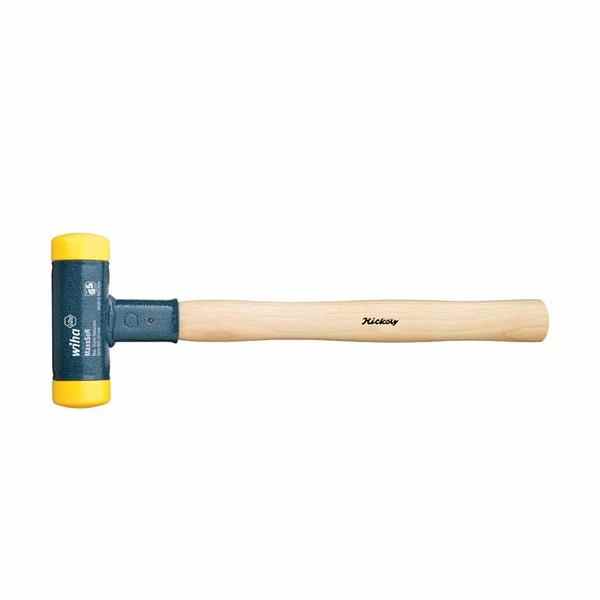 Martillo de cara blanda sin contragolpe, semiduro con tubo de acero, cabezal redondo 30, 290 mm | Hoffmann Group
