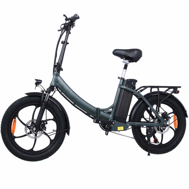 Bicicleta eléctrica plegable ONESPORT OT16 15AH 250W neumáticos 20 de  espesor 100km Gris