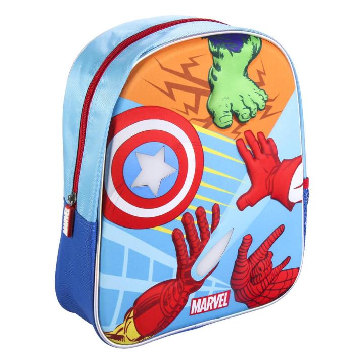 CERDA GROUP Avengers Kinderrucksack | Hulk 3D Design | Unisex Schulrucksack Grün