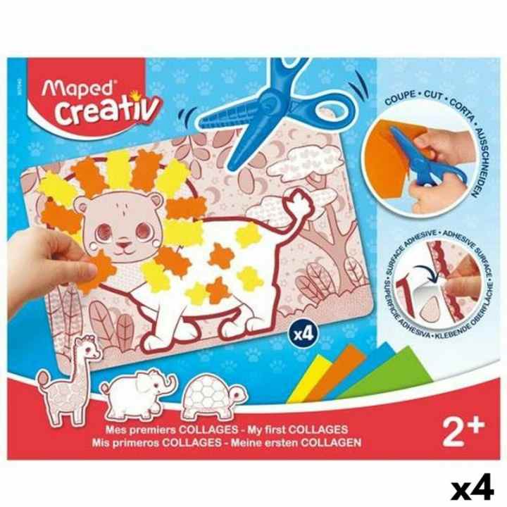 Set De Plastilina Maped Pat Dough – 4 Botes De Colores Fancy (Naranja, Rosa, Verde Y Violeta) | Masa Suave Y No Pegajosa Para Niños A Partir De 2 Años, Manualidades Y Juego Creativo