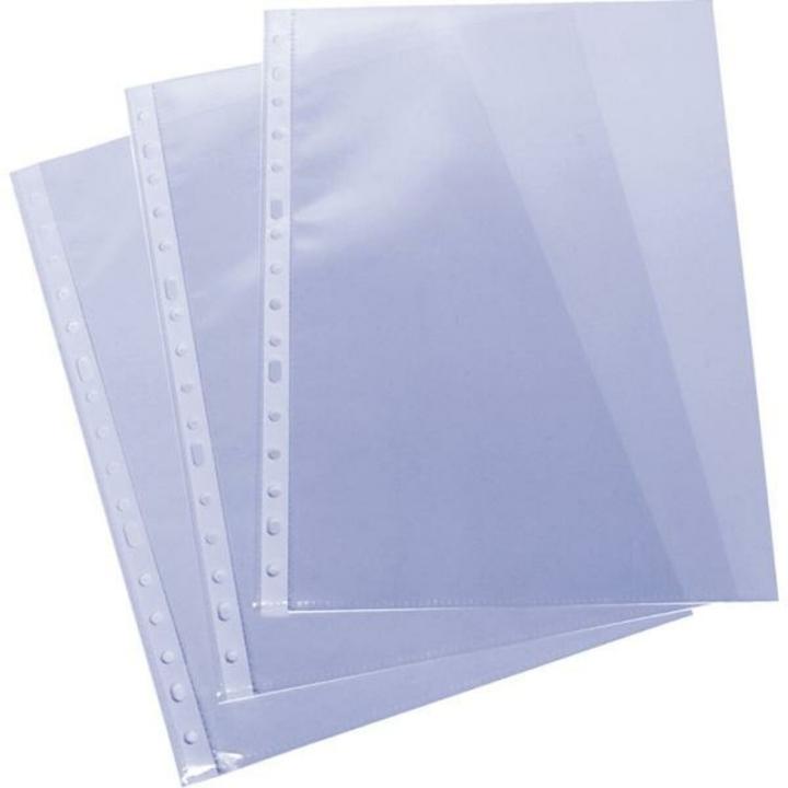 SIGNZ Fundas Para Folletos (DIN A4, 80 My), 100 Unidades, Transparentes