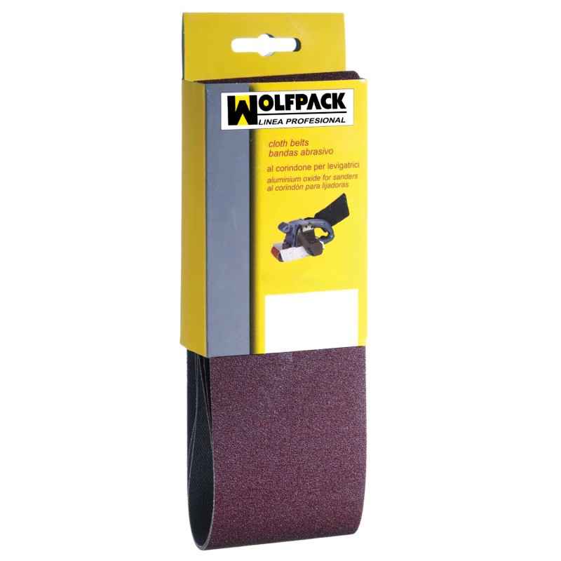 Lijas De Velcro WOLFPACK Para Amoladora – 180mm Grano 120, Pack De 10 Unidades