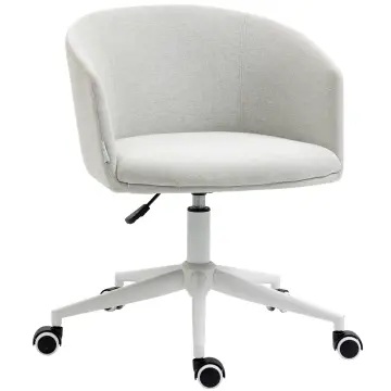  Silla de oficina ergonómica, silla de escritorio – Altura  ajustable, piel sintética, silla de escritorio de oficina en casa, silla  giratoria de malla con respaldo medio con soporte lumbar y reposabrazos