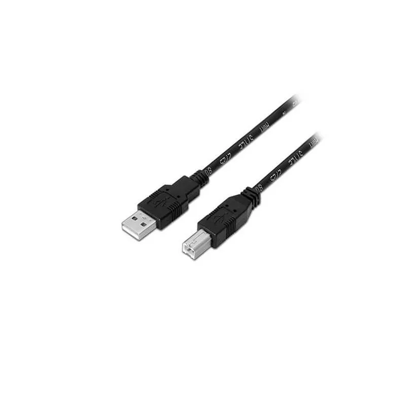 CABLE USB(A) 2.0 A USB(B) 2.0 AISENS 1M NEGRO Miravia