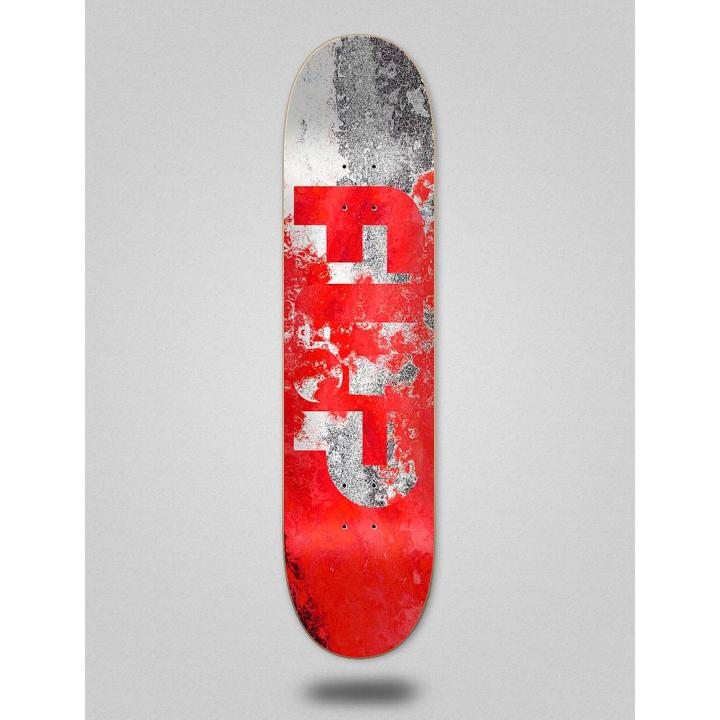 Deck Skateboard Flip Monopatín Team HKD - Misura 8.13" X 32.0", Colore Rosso, Tabella Per Skate Completo