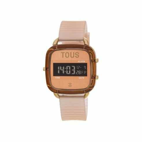 Reloj smartwatch con correa de silicona fucsia B-Connect