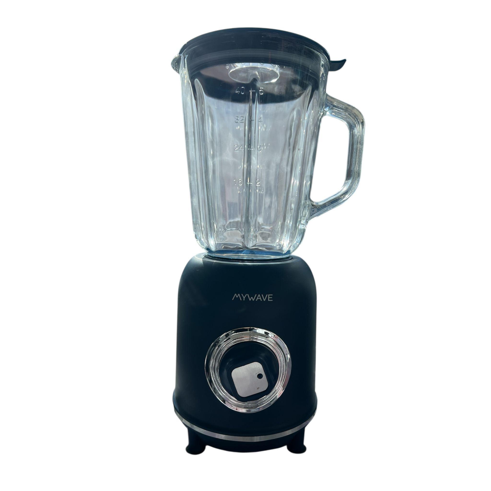 BATIDORA - MEZCLADORA DE ALIMENTOS - VASOS CRISTAL - 1000W  - COLOR AZUL - MY WAVE - MYWAVE