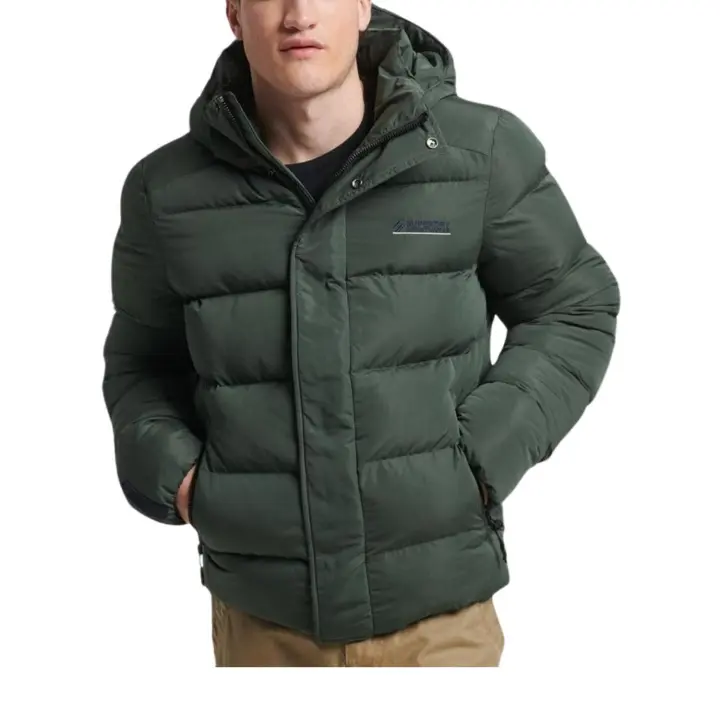 Chaqueta Superdry Sports Puffer Negro Para Hombre