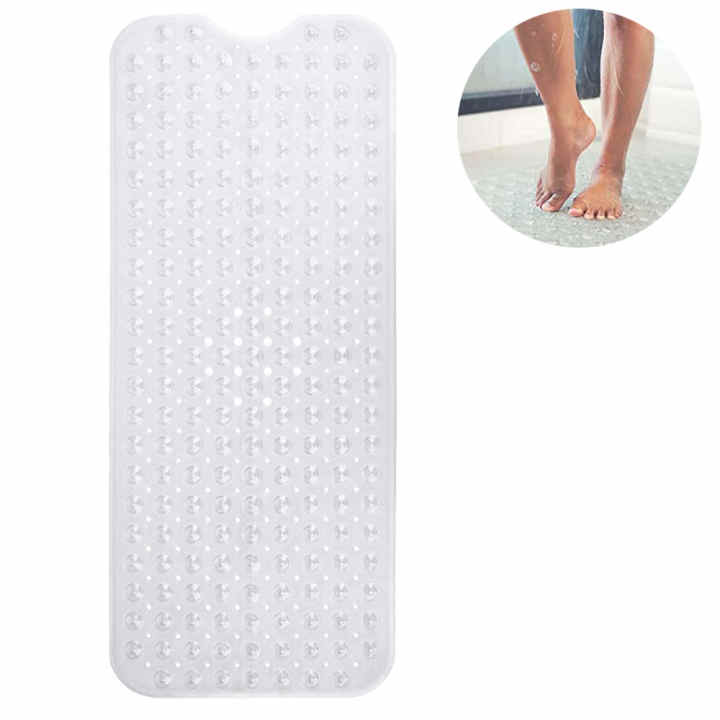 FLIPLINE Tapis De Bain 100x40 Cm Natura Skin-Sensible - TPE Antidérapant Lavable En Machine