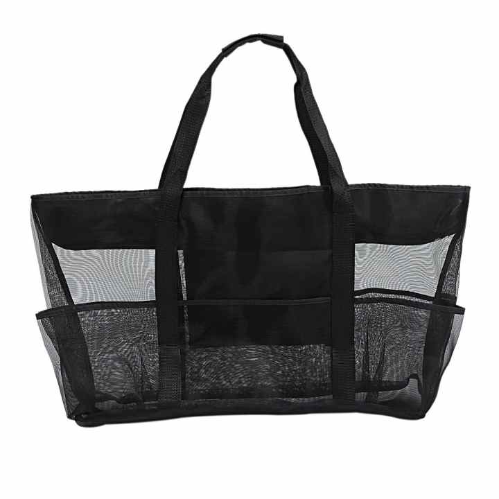Bolsa De Malla Grande Para Playa - Mochila Plegable Para Juguetes, Toallas Y Accesorios De Playa Bolsa De Malla Grande Para Playa - Mochila Plegable Para Juguetes, Toallas Y Accesorios De Playa