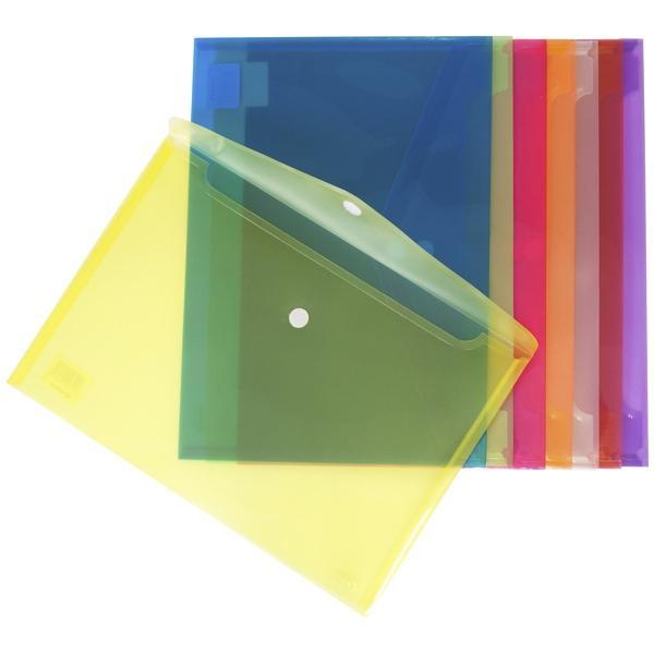 Chemise Plastique Folio Jaune Pastel Grafoplás Colorgraf - 3 Rabats Et Élastiques