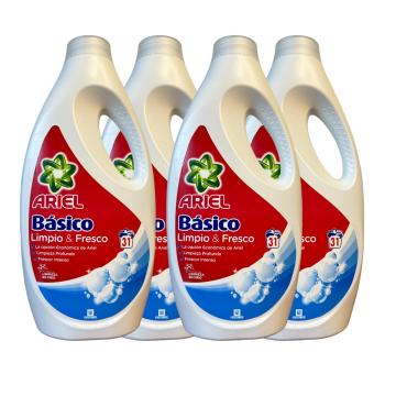 Ariel-Detergente líquido Ariel Poder Original Quitamanchas 30 lavados