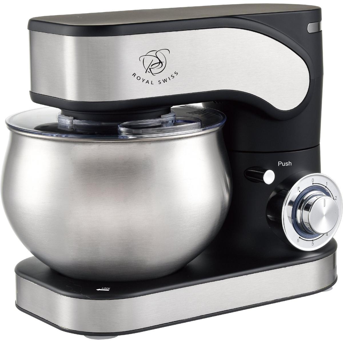 AMASADORA - MEZCLADORA - BATIDOR - ROYAL SWISS - CAPACIDAD 5 L - 5L -POTENCIA 1300W - 6 VELOCIDADES